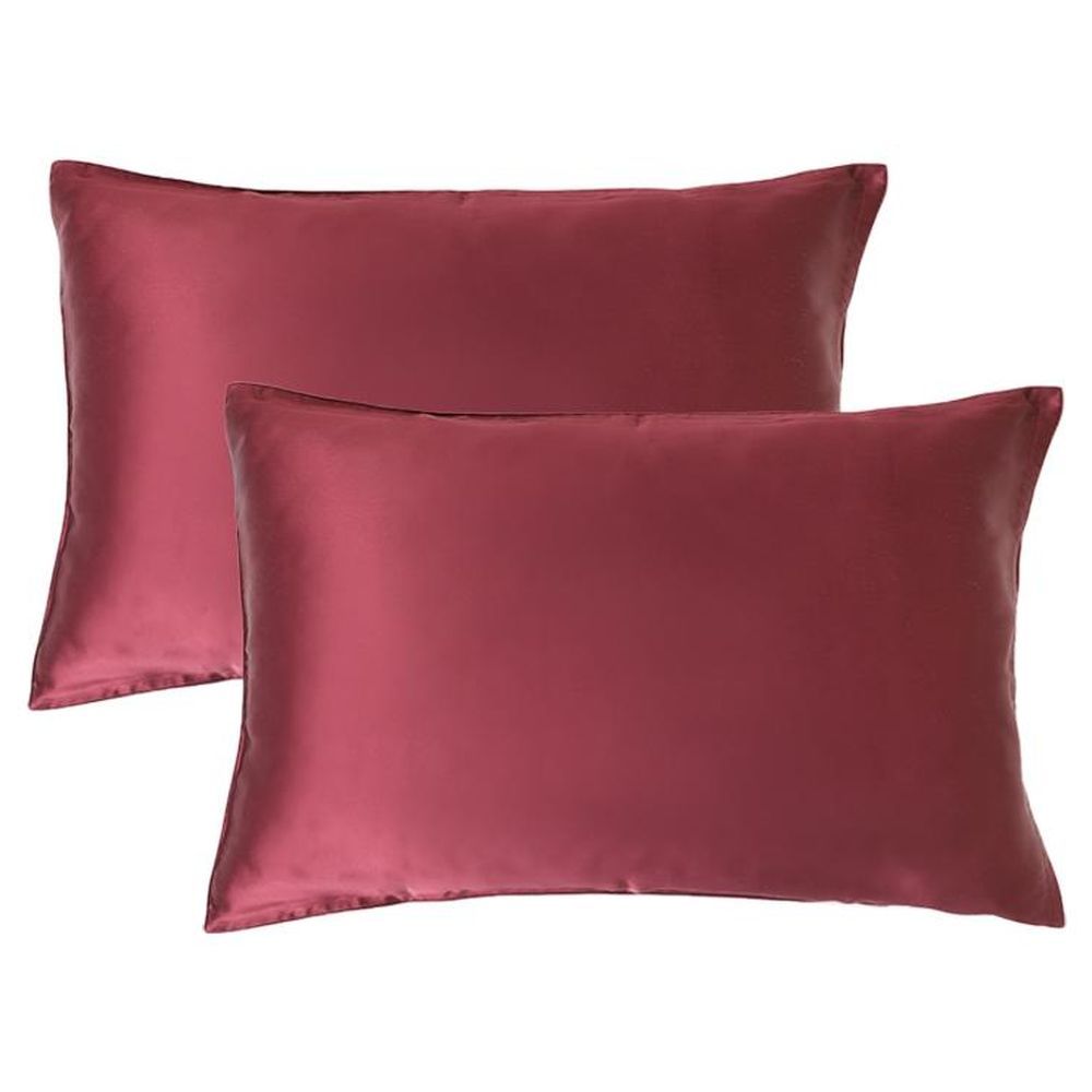 Burgundy velvet sale pillow covers